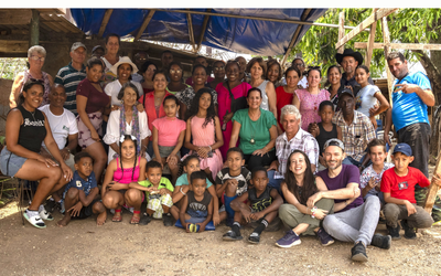 group photo of the production cast