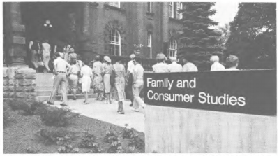 building sign that says Family and Consumer Studies