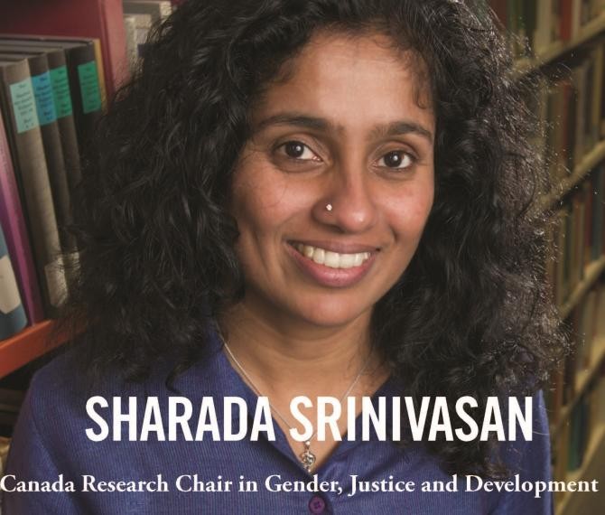 Photo of Sharada Srinivasan, Canada Research Chair in Gender, Justice and Development