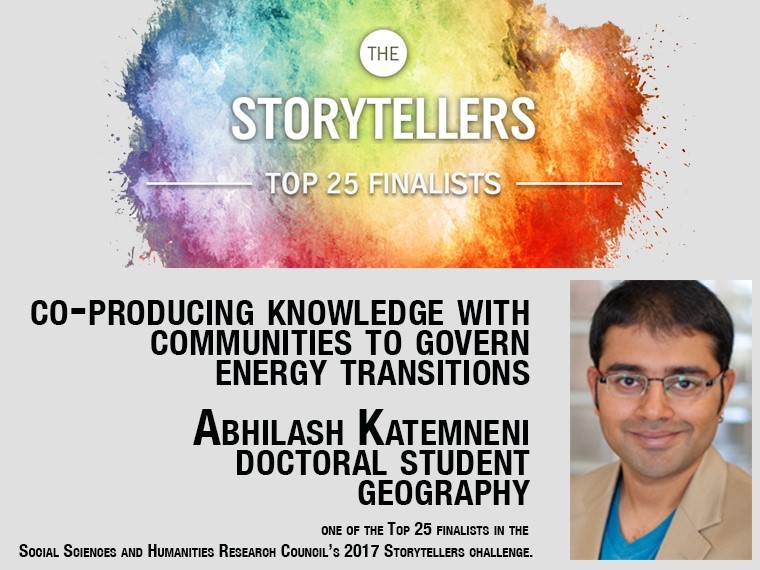 Photo of Abhilash Katemneni and rainbow paint splatter.  All text is duplicated in text